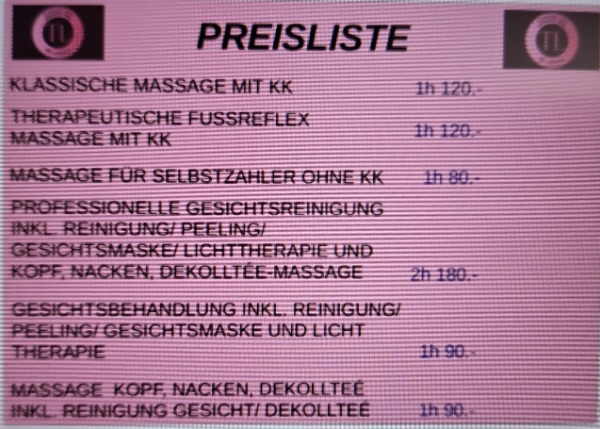 Dipl. Massage Dipl. Kosmetikerin